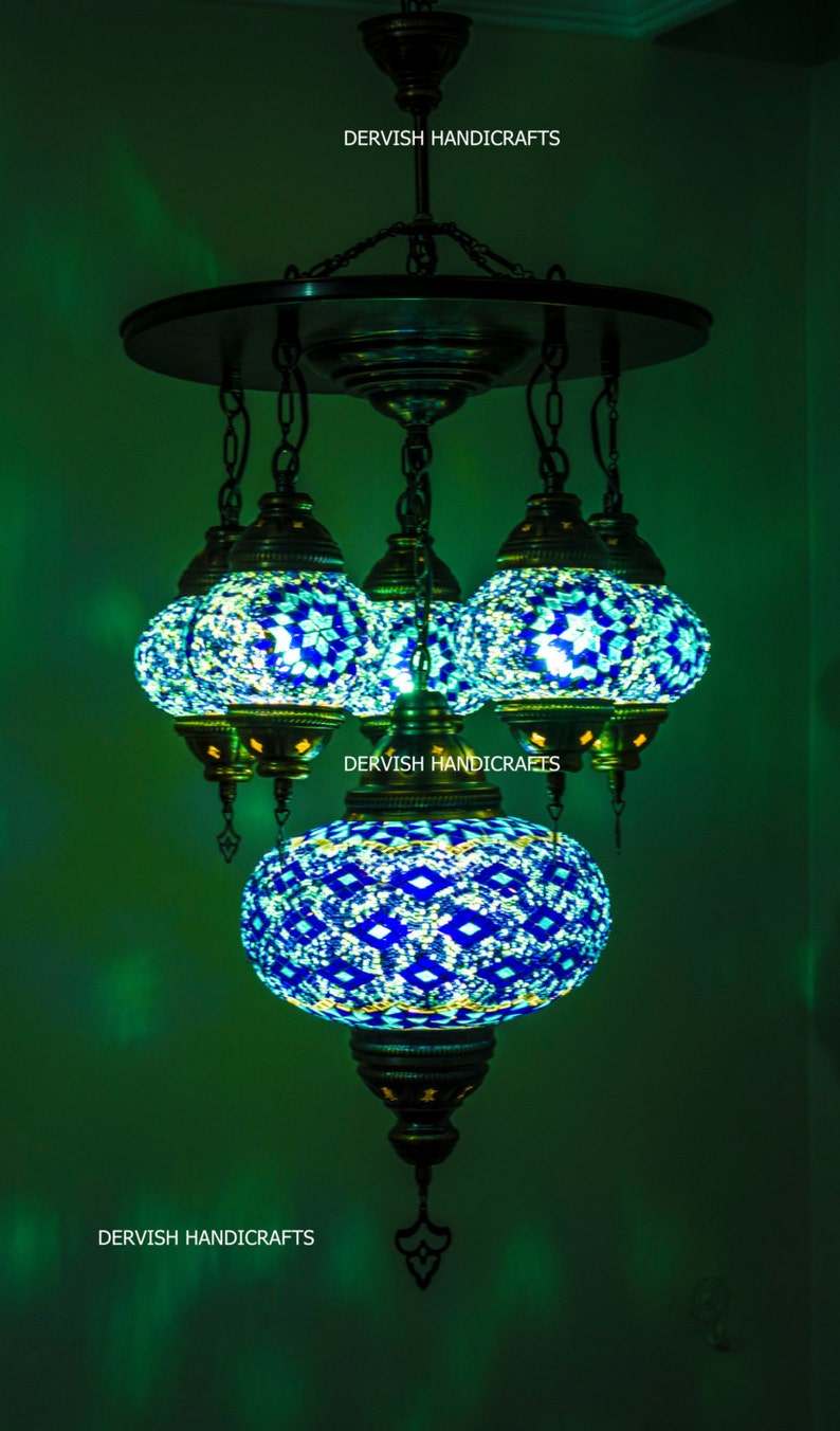 Lámpara turca Lámpara de araña lámpara de techo lámpara de | Etsy