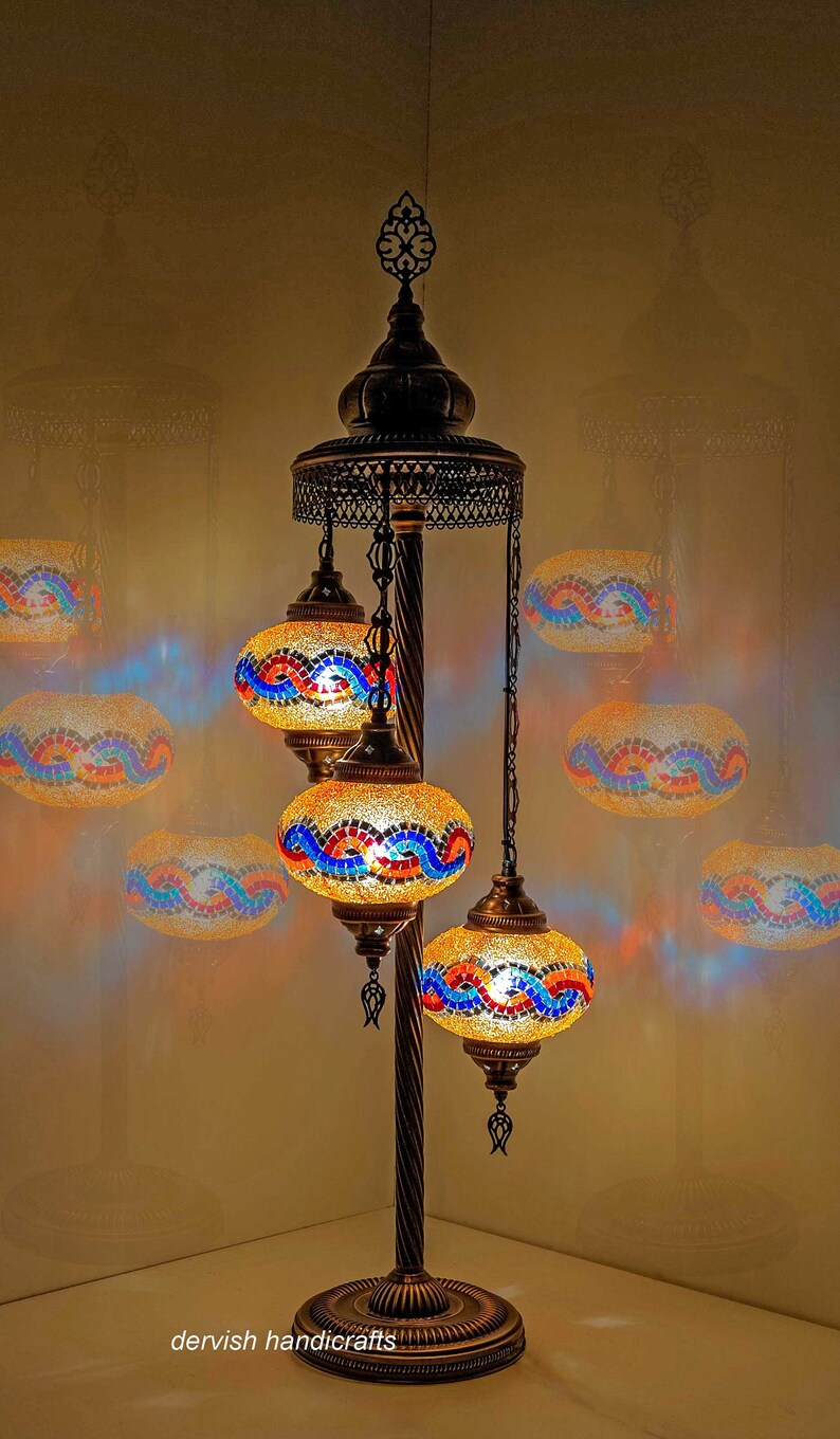 40 Height Turkish Floor Lamp FREE SHIPPING Moroccan Etsy