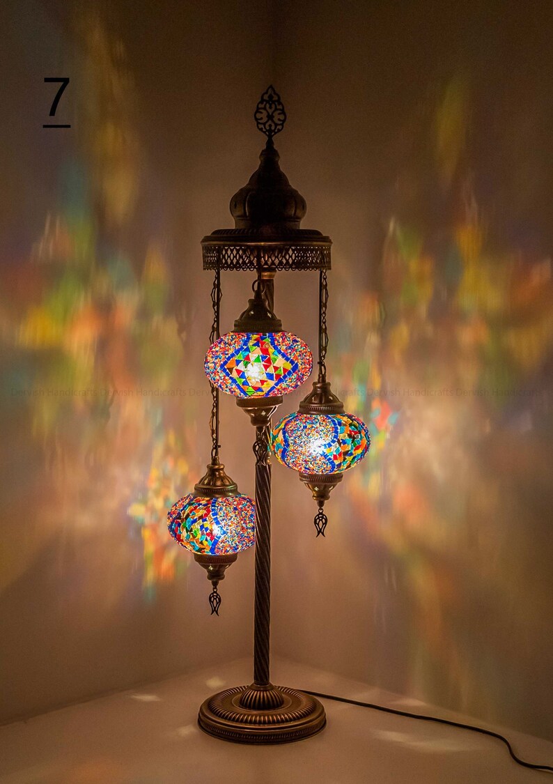 Floor lamp 40\u201d Height Bedside Lamp Night Lights Turkish Lamp 7