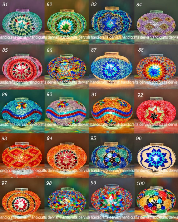 Standing Lamp Bedside Lamp Moroccan Floor Lamp Turkish Floor Lamp Turkish Lamp 7 Glasses 5 Balls Wavy Multicolor Floor Lamp 50 Height