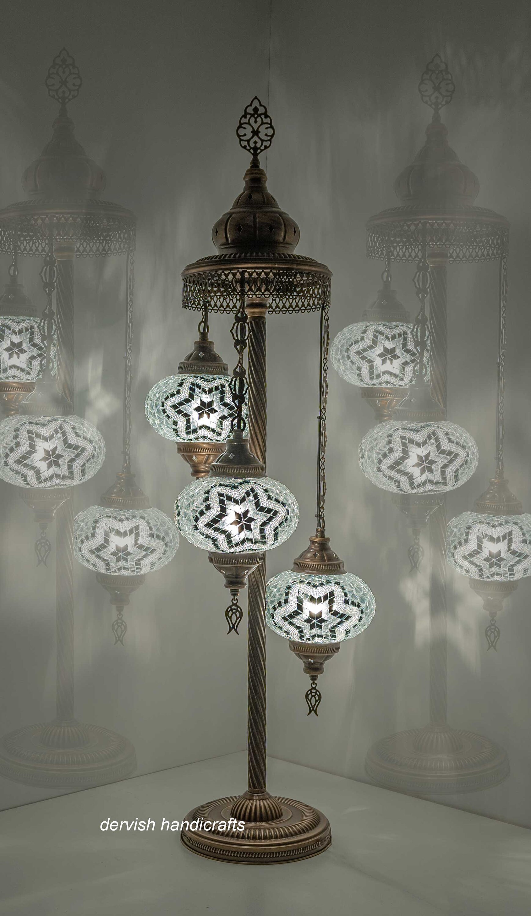 Turkish Lamp Floor Lamp 40.50 Height Moroccan Glass Etsy