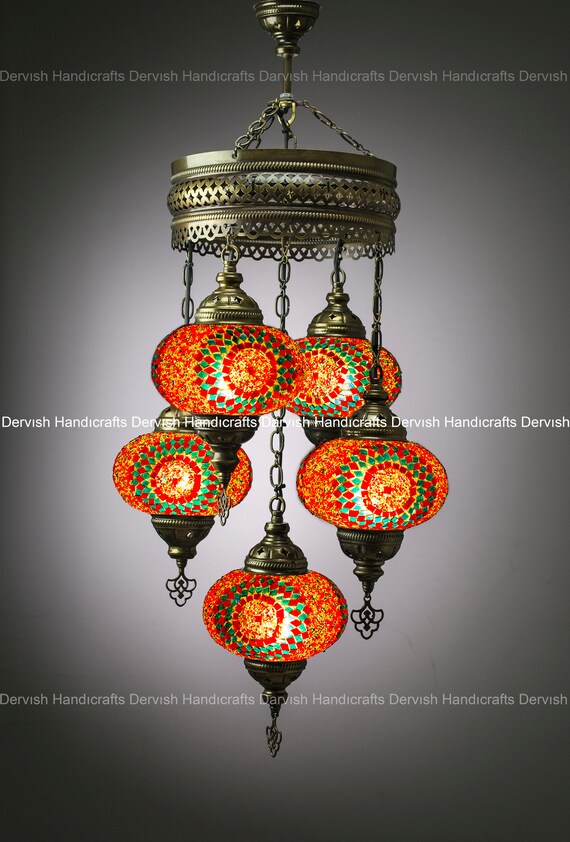 Free Ship Morrocon Hanging Light Mosaic Turkish Lamp Etsy