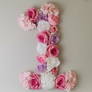 Blossom Letter Personalized blooms Floral Sign Baby Bloom Letter Rustic Floral Letter Boho Flower Letter Flower Initials Huge Floral Letter image 9