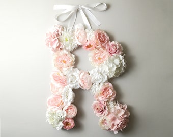 Personalize Nursery Letter/ Large floral Letters/ Floral Letter S/ Personalized Letter Art/ Flower Initial/ Baby Letter Floral/ Baby Shower