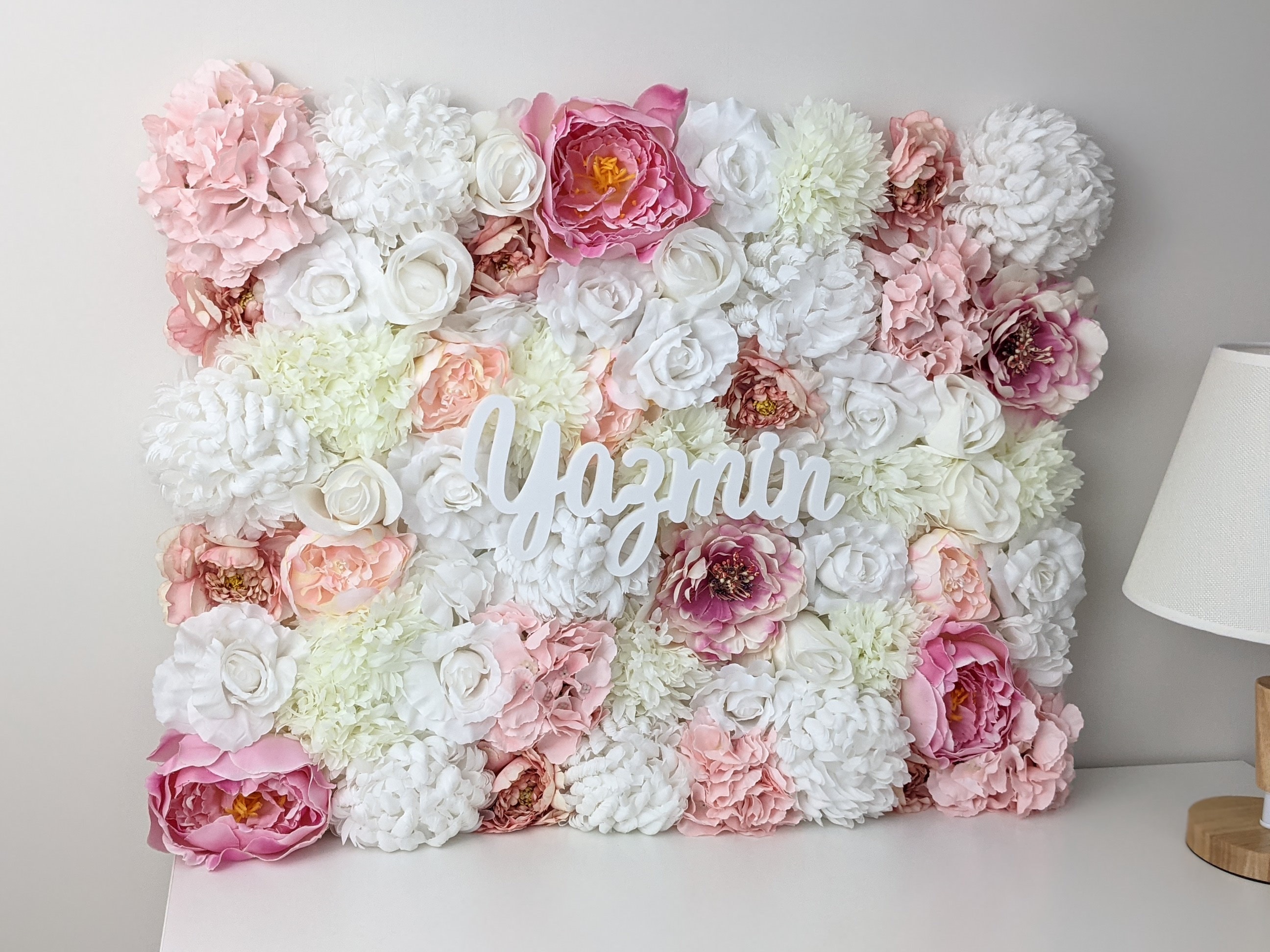 Nursery Wall Art Flower Wall Blush nursery decor Rose Gold Etsy