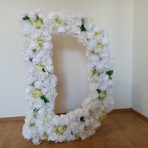 Placa de letra floral personalizada, letras grandes de casamento floral, letras iniciais florais enormes, letra de flor independente, nome chique gasto, placa de casamento boho