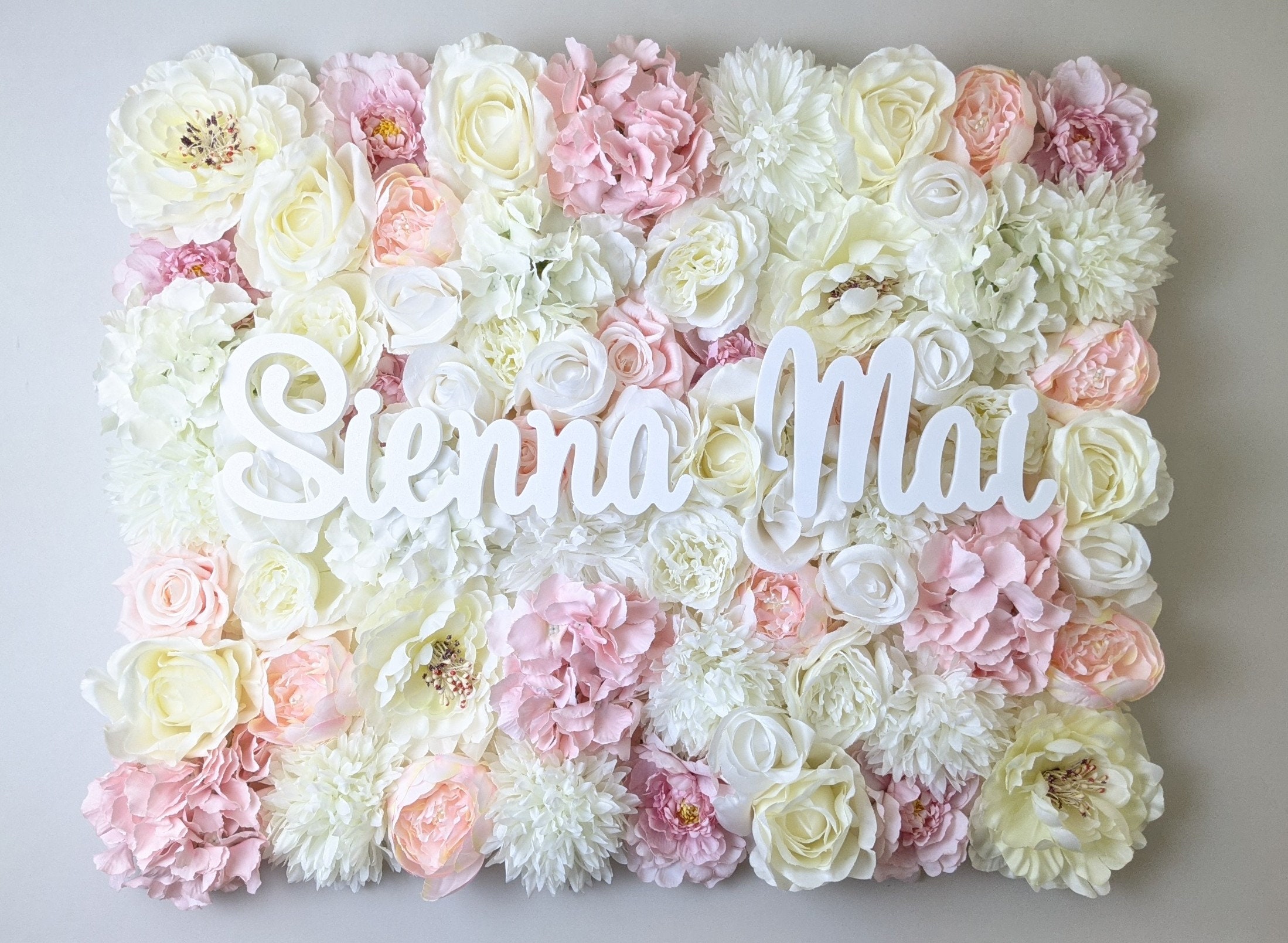 Nursery Wall Art Flower Wall Blush nursery decor Rose Gold Etsy