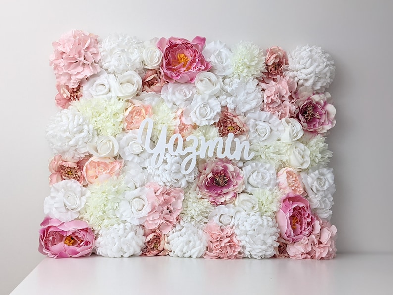 Floral Walls Decor Artificial Flower Wall Flower Arrangement Etsy