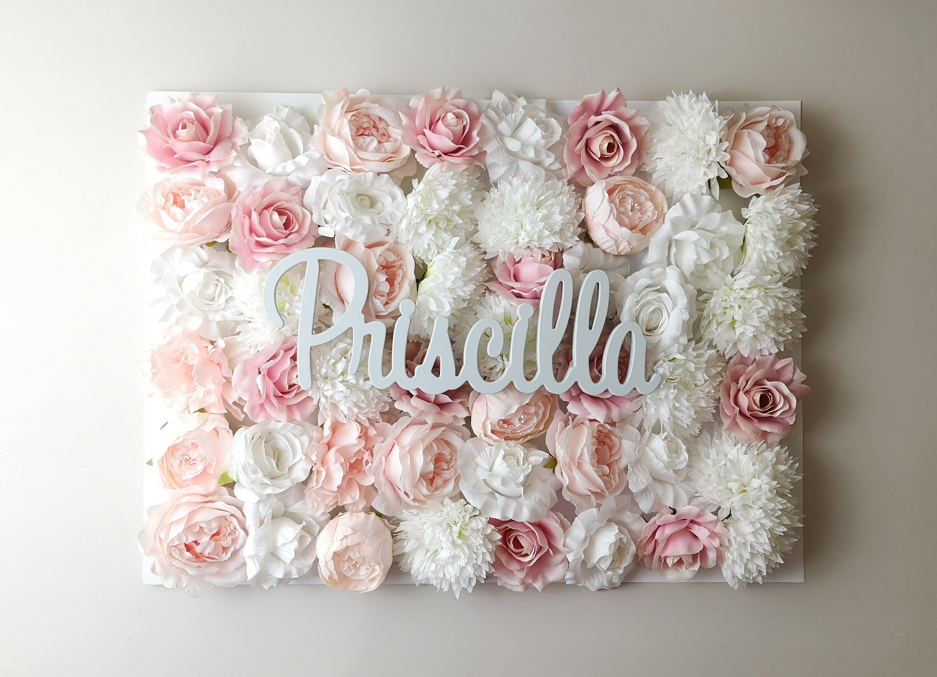 Nursery Wall Art Flower Wall Blush nursery decor Rose Gold Etsy