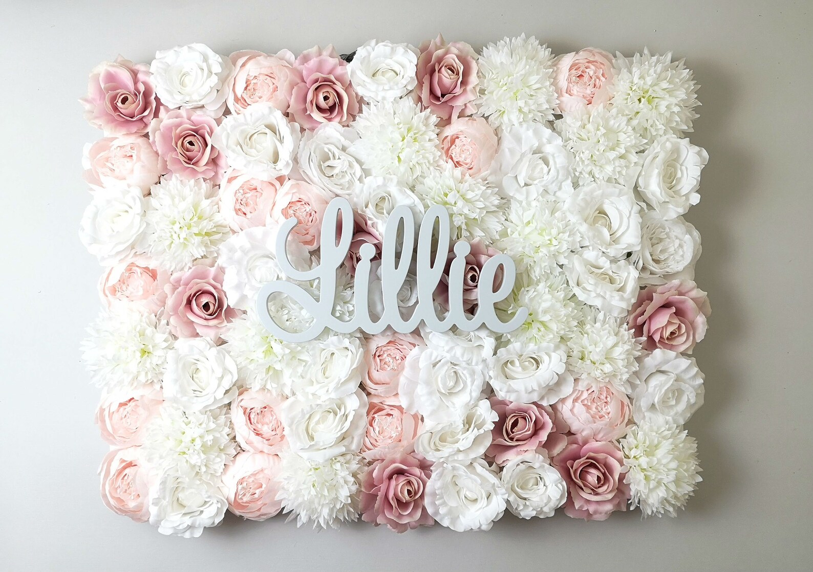 Nursery Wall Art Flower Wall Blush nursery decor Rose Gold Etsy