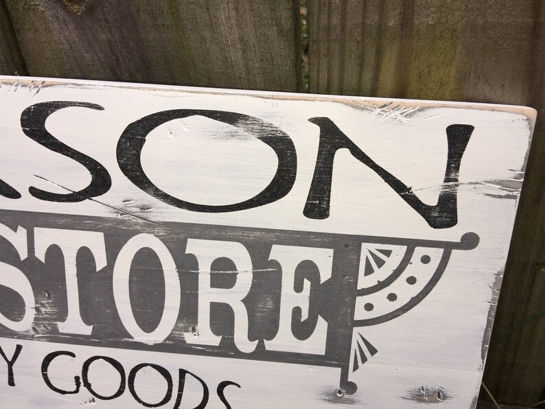 Personalized General Store Sign/Custom Store Sign/Family Name Etsy