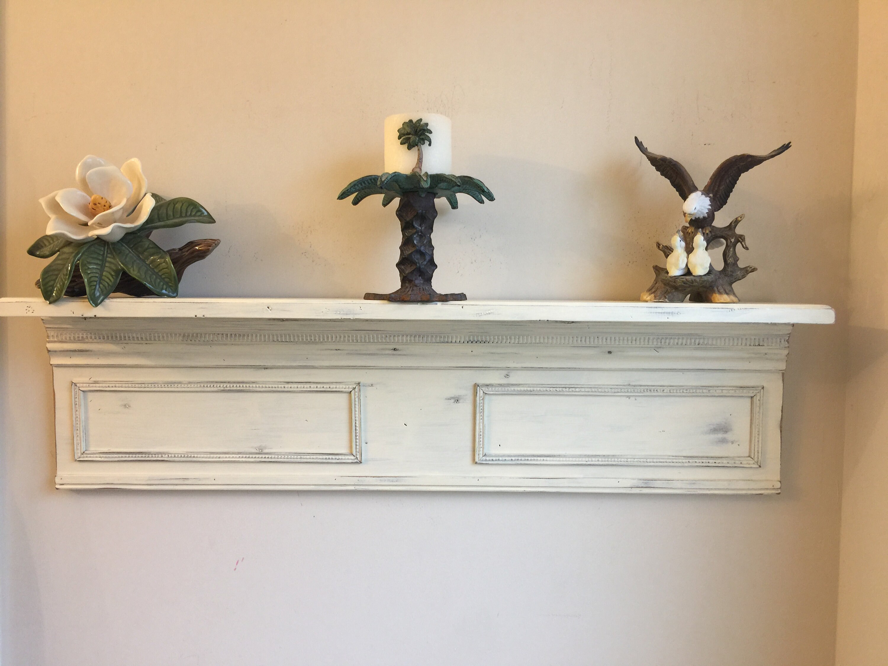 Rustic Wall Shelf/Entryway Wall Shelf/Farmhouse Shelf/Antique Etsy