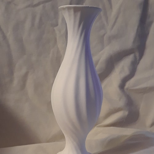 Spiral Vase 8 Ready to Paint Ceramic Bisque Glazed on Etsy