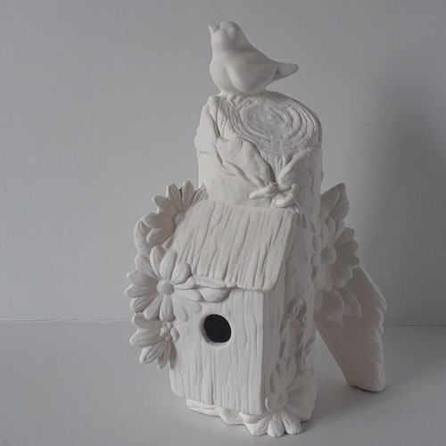 Fairy House in Ready to Paint Ceramic Bisque Fairy Garden Etsy