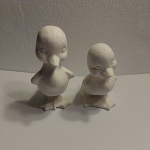 2 Ducklings  5" T Ready to Paint Ceramic Bisque