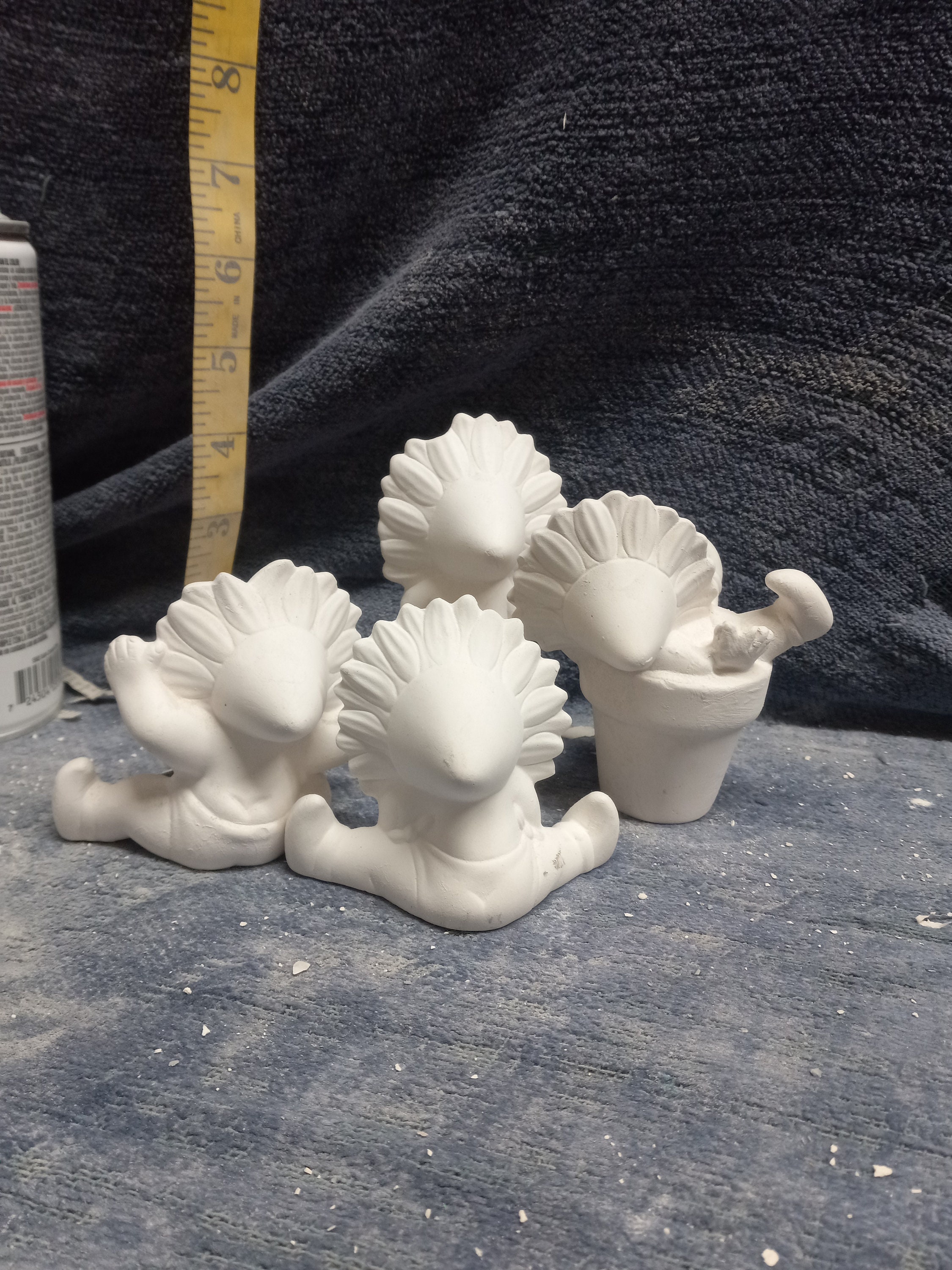 Ceramc Bsque 7 Sweet Tot Grl Wth Lamb. Ready To Pant E633 - Etsy