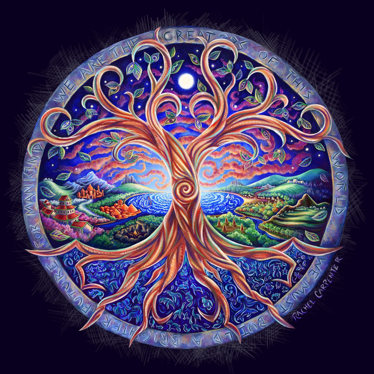 Impresión del árbol de dos vidas Etsy España Impresión del árbol de dos vidas Etsy España