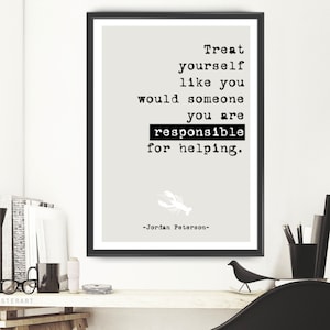 Jordan Peterson quote Print 12 Rules for Life - Rule 2 quote Make friends.. prints quote print Art gift for millennials (142)