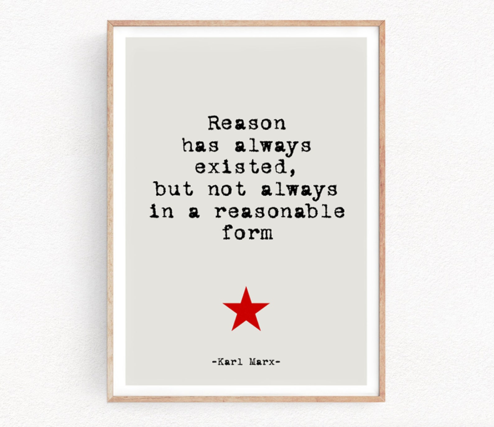 Marx Quote Print Karl Marx Poster Philosopher Prints Marx Manifesto 