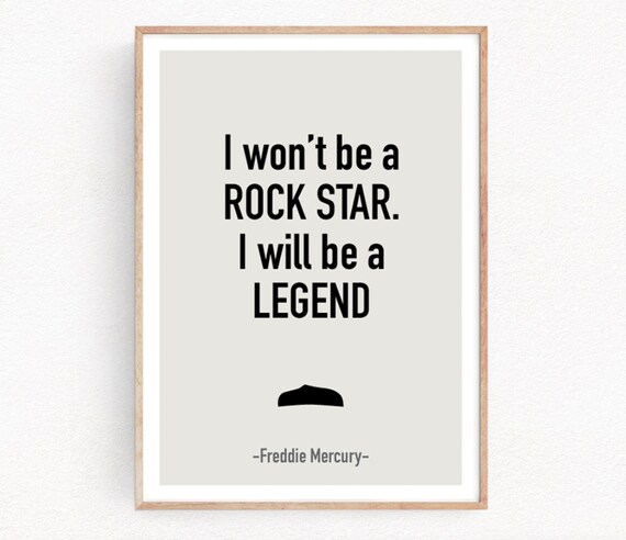I Won't Be A Rockstar I Will Be A Legend Rock T-Shirt Gift I Won't Be A Rockstar I Will Be A Legend Rock T-Shirt Gift