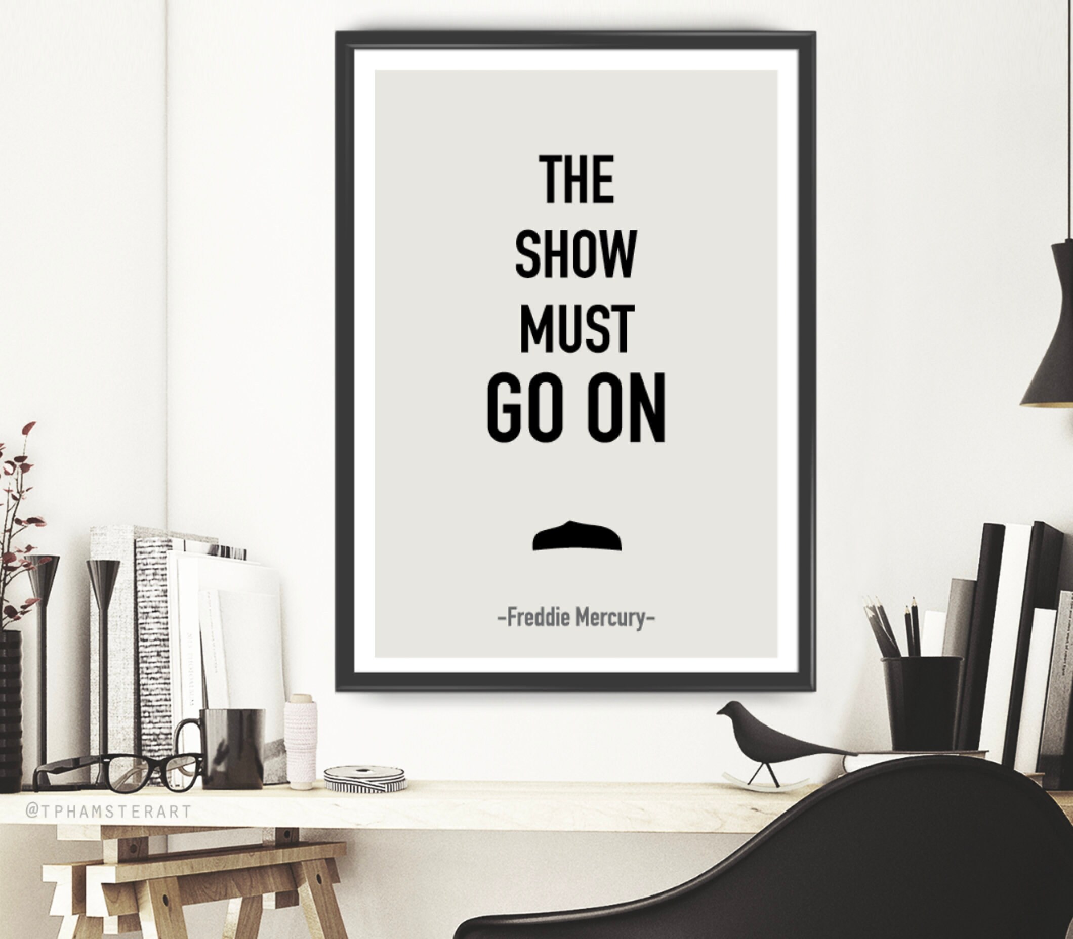 Freddie Mercury Print show Must Go On Print Queen - Etsy