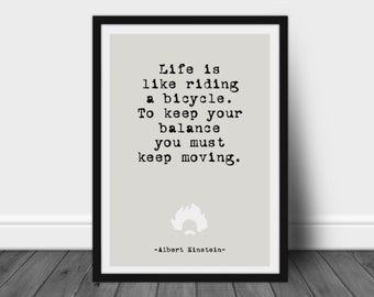 Albert Einstein Quote Print: Typographic Art Poster - 131