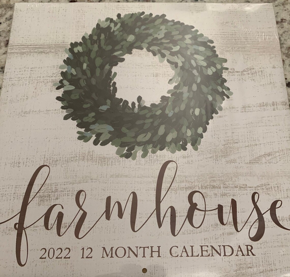 2022 Farmhouse Wall Calendar Great for DIY CRAFTING 11 Etsy