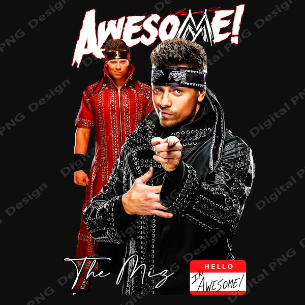 MIZ WWE png , Instant Download, Digital Files Png