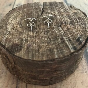 Airstream Camper Trailer Stud Earrings, Hand Cut, Sterling Silver, Camper Trailer Stud Earrings image 4