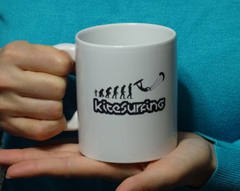shaka people, surfing kite Mug, Funny mug, Cool mug, Novelty mug, Ceramic mug, White mug, Coffee, Coffe cup, printing mug, gift mug