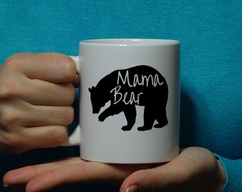 Mama Bear Mug, Mom, Gift Mug, Mother Gift Funny Ceramic, Funny