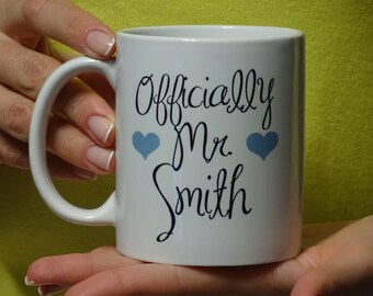 Future Mr Mug, Officially mr Mug, Engaged Cup, Engagement Mug, Gift for Bride. Funny, Cool mug, Novelty mug, Personalized mug, printing mug