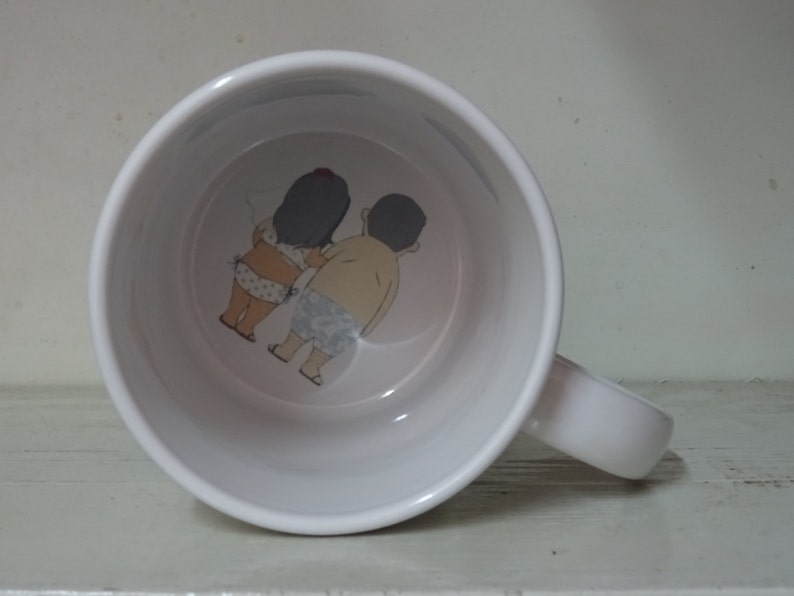 Custom Bottom Mug Hidden Message Secret Message Custom Etsy