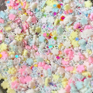 Colorful chunky glitter, kawaii glitter, glitter mixed, Glitter for slime, Shaker Mix, Glitter for resin craft