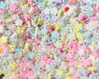 Colorful chunky glitter, kawaii glitter, glitter mixed, Glitter for slime, Shaker Mix, Glitter for resin craft