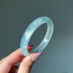 57-58mm bangle, Blue Bangle, Aquamarine crystal, crystal bracelet, unique bangle, gift for mom