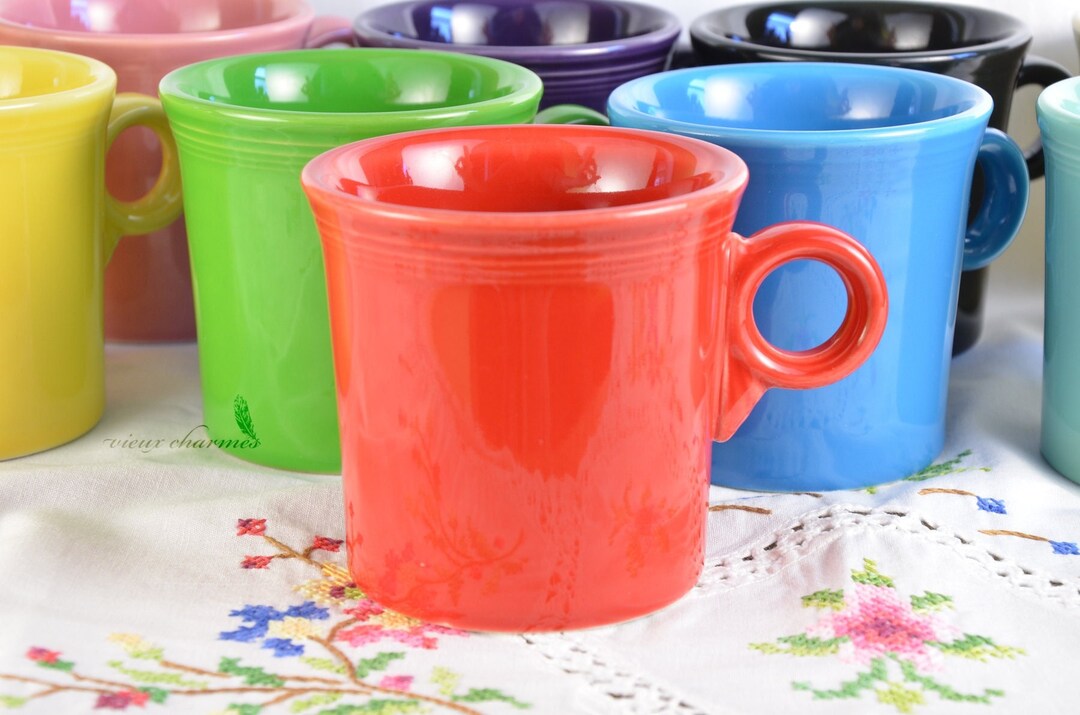 10 Colorful Fiestaware Mugs Etsy