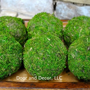 Large Preserved Moss Balls Real Preserved Moss Decorative Moss