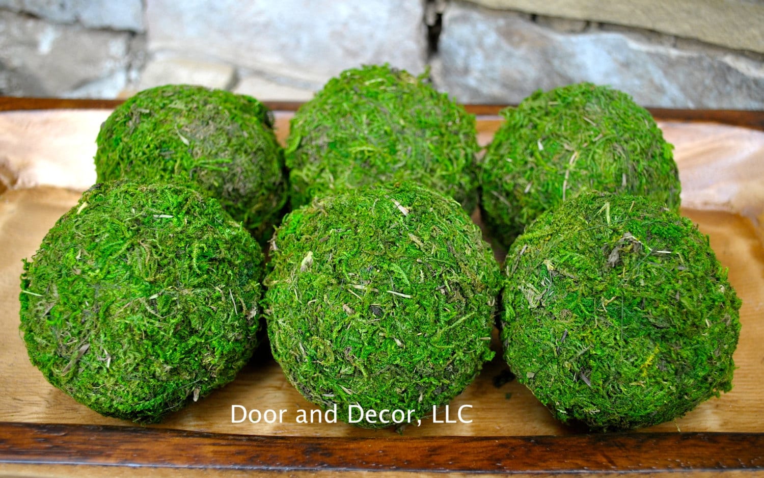 Moss Ballnatural Moss Ballswedding Decorsets of Moss Ballsbowl Fillermoss  Covered Ballnatural Green Moss 