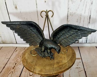 Vintage Metal Eagle Wall Hanging, Metal Eagle Wall Art, Americana Metal Eagle, Cast Metal Eagle Wall Hanging, Americana Eagle Decor, Eagle