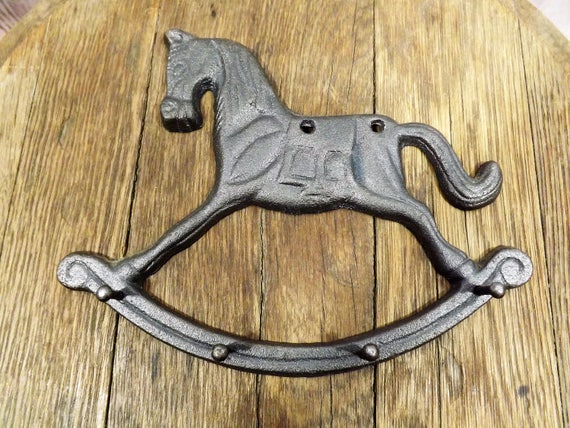 metal rocking horse