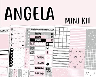 NEW FORMAT MINI Angela Kit Erin Condren Lifeplanner™ Weekly Kit Planner Stickers