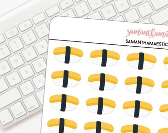 Tamago Sushi Doodle Erin Condren Lifeplanner ™ planowanie życia Happy Planner naklejki