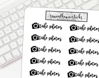 Take Photos Icon Script ECLP for use with Erin Condren Lifeplanner™ Happy Planner Stickers