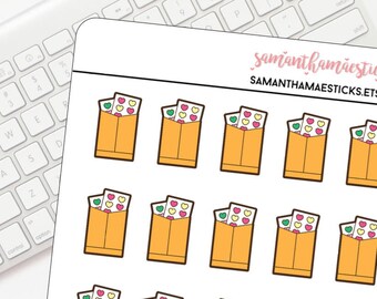 Happy Mail Stickers for use with Erin Condren Lifeplanner™ Stickers