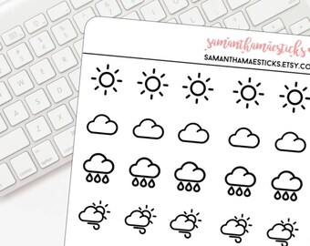Weather Icons for use with Erin Condren Lifeplanner™ Stickers