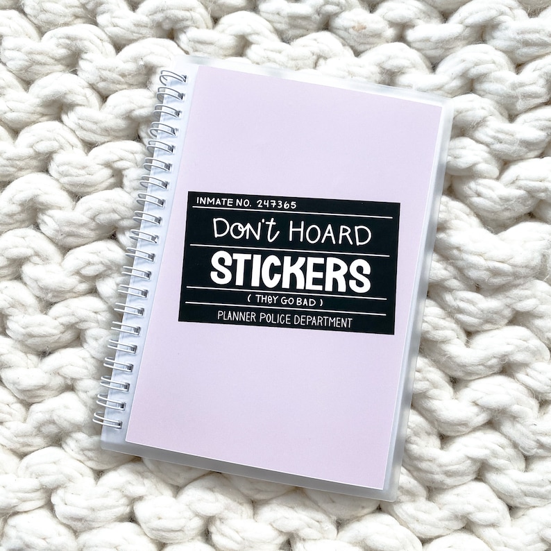 Don't Hoard Stickers Reusable Sticker Book 50 Pages Storage System Samantha Mae Sticks image 1