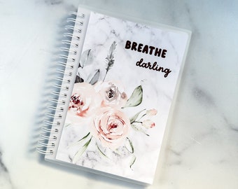 Foiled Dusty Rose Breath Darling Minimal Reusable Sticker Book 50 Pages Storage System Samantha Mae Sticks