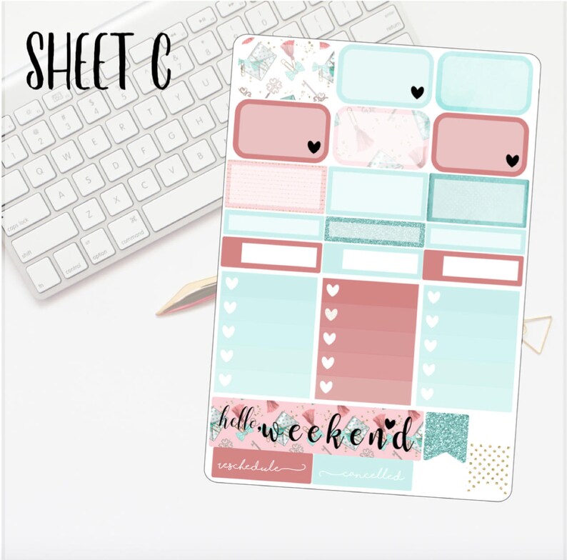 Weekly Kit Planner Stickers for use with the Erin Condren Life Planner\u2122 Simplicity