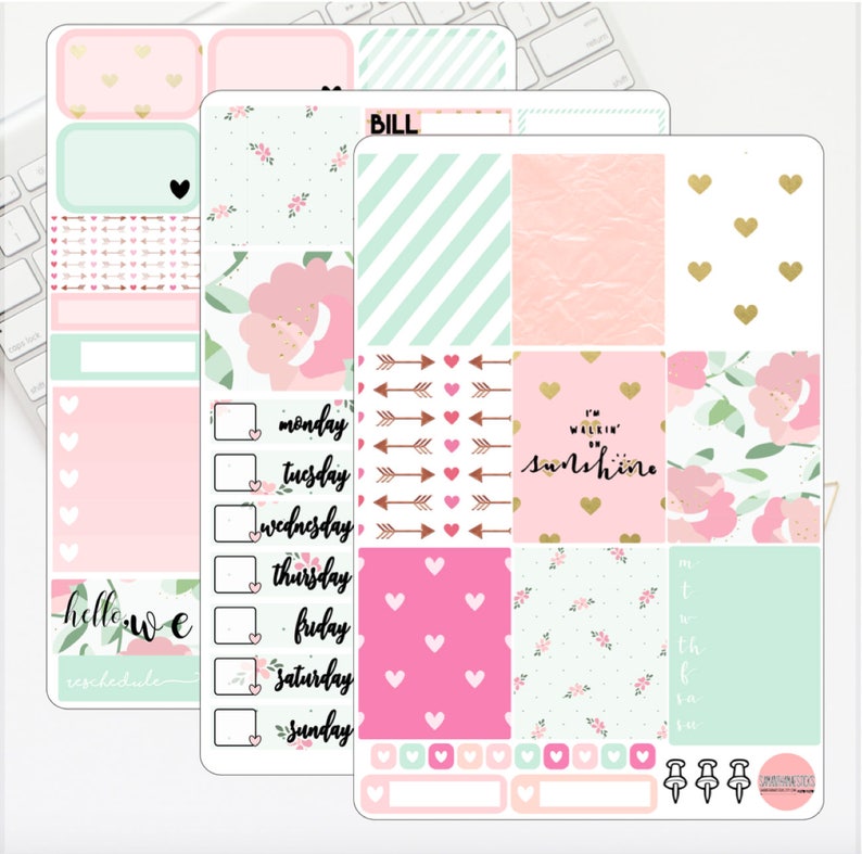 Weekly Kit Planner Stickers for use with the Erin Condren Life Planner\u2122 Simplicity